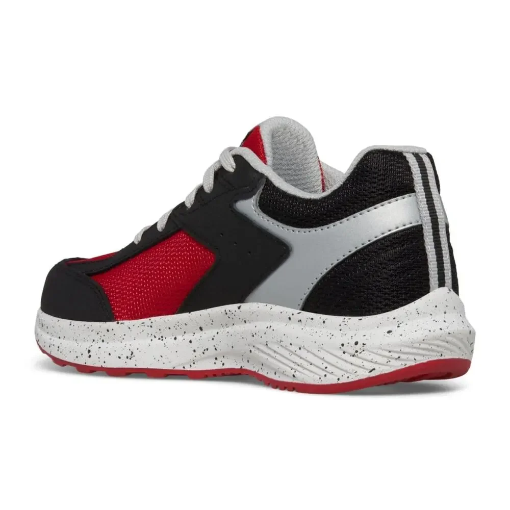SAUCONY UNISEX COHESION KDZ SNEAKERS (LITTLE KID/BIG KID) BLACK/RED 4.5 MEDIUM